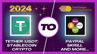 Transfer TETHER USDT to PAYPAL USD amp EUR Withdraw Exchange Tutorial  Instant Process [upl. by Osy329]