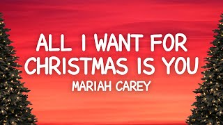 Mariah Carey  All I Want For Christmas Is You Lyrics [upl. by Wylie115]