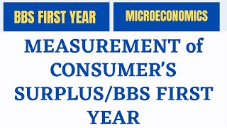 Measurement of Consumers Surplus Consumer Surplus in NepaliNumerical of Consumer Surplus BBS [upl. by Lerat]