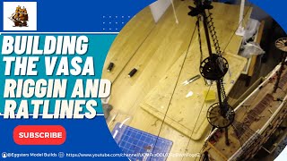 Advanced Rigging Tutorial Shrouds and Ratlines on Model Ship Fore Topmost Top and Top Gallant Mast [upl. by Esiole755]