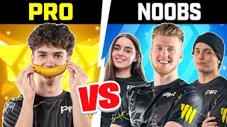 3 NOOBS VS 3 ROCKET LEAGUE PROS [upl. by Soisinoid]