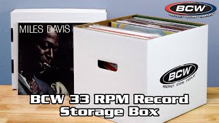 BCW 33 RPM Record Storage Box [upl. by Aikim]