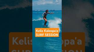 Surfing in Waikiki with Native Pro Kelis Kaleopaa [upl. by Annetta]