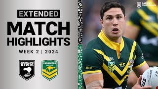 Pacific Championships 2024  New Zealand Kiwis vs Australian Kangaroos  Extended Highlights [upl. by Aggappe]