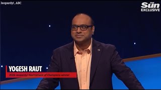 Jeopardy contestant Yogesh Raut interview [upl. by Bronnie299]