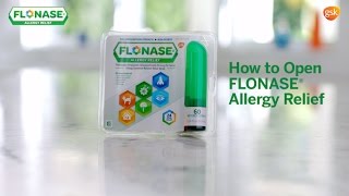 FLONASE Allergy Relief How To Open [upl. by Meave456]