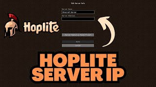 Minecraft Hoplite Server IP Address [upl. by Ahsirt986]