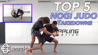 5 Best NoGi Judo Takedowns Throws for BJJ [upl. by Ettennek40]