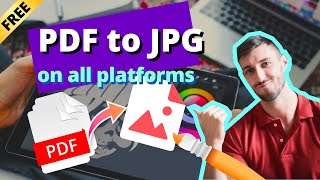 How to Convert PDF to JPG on ALL Devices For Free in 2022 [upl. by Chellman]