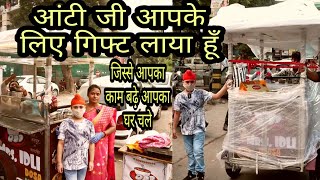 Part 2 A Beautiful Food Cart Gift For  Mrs Idli Dosa 🙏 Help Karo Sabki Mehar Hogi Rab Ki 🙏 [upl. by Piegari269]