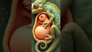 Chameleon Giving Birth Without Laying Eggs amazingfacts interestinginformation [upl. by Ahsiuqram]