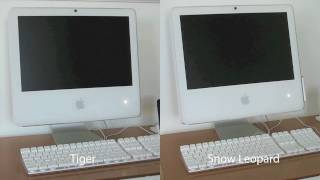 The Upgrade from Mac OS X Tiger to Mac OS X Snow Leopard [upl. by Grace]