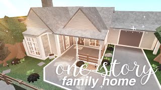 Bloxburg Onestory Family Home  House Build [upl. by Aipmylo]