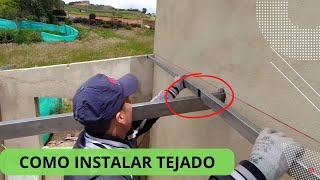 COMO INSTALAR un tejado FACIL y RAPIDO [upl. by Lowis178]