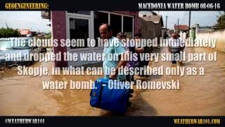 Macedonia Water Bomb 080616 [upl. by Relyt]