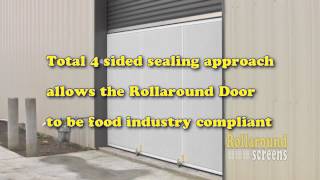 Rollaround Screens Warehouse Door Screen Secure Ventilate Block Bugs [upl. by Normand228]