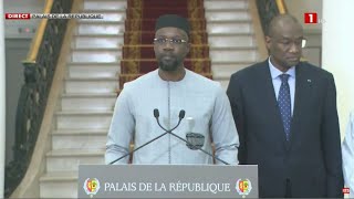 Discours du Premier Ministre M Ousmane Sonko après sa nomination par le Pr Bassirou Diomaye Faye [upl. by Newnorb184]