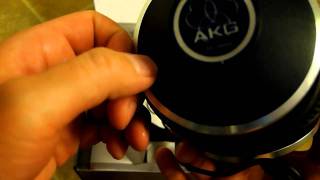 AKG K271 MKII headphones unboxing [upl. by Einitsed]