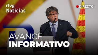 CATALUÑA ESPECIAL INFORMATIVO por el REGRESO DE PUIGDEMONT a ESPAÑA  RTVE Noticias [upl. by Pearlman780]