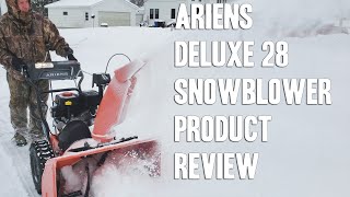 Ariens Deluxe 28 Snow Blower Review and Starting [upl. by Kohler]