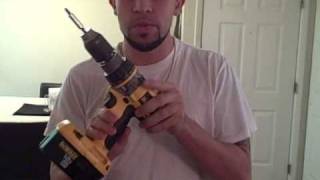 How to change a drill bit on a cordless drill howto video instructions [upl. by Omle]