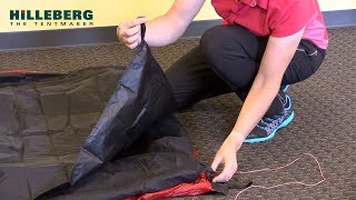 How to attach a Hilleberg Footprint [upl. by Ellierim]