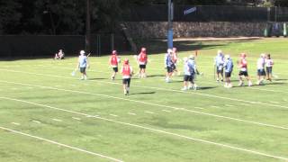 Bucknell Vs UNC Scrimmage Highlights [upl. by Airdnalahs469]