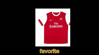 All Arsenal home kits football arsenal arsenalfc gunners gooners saka thieryhenry emirates [upl. by Asiul]