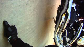 13 Street Bob Scrapes Exhaust [upl. by Egag]