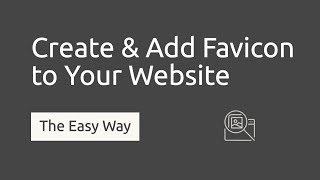 How to Create a Favicon for your Website with Free Favicon Generator [upl. by Colby585]