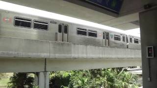 MetroRail elevated subway in Miami [upl. by Drandell964]