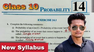 Ex 141 Q1 to Q15 Class 10  Probability  Class 10 NCERT  Ex 141 New Syllabus CBSE Rajmith study [upl. by Inaluahek779]