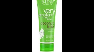 Alba Botanica Very Emollient Coconut Lime Shave Cream 8 Ounce [upl. by Aseena970]