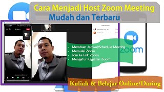 Cara Mudah Menjadi Host Zoom Meeting di Laptop atau HP Terbaru  Setting  Menambahkan Peserta Baru [upl. by Anitsyrhc]