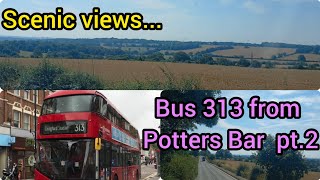 London bus 313 towards Chingford Station pt2 scenic views [upl. by Readus]