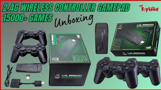 24G Wireless Controller Gamepad Unboxing amp Testing  Game Stick Lite Console  Retro Games [upl. by Brnaba674]