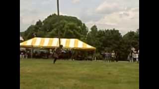 WORLD RECORD Caber Toss by Gene Flynn at the 2012 Highland Games [upl. by Marl]