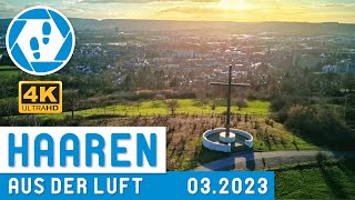 Aachen Haaren aus der Luft 🇩🇪  4K  Drone Flight  AIX WALKER März 2023 [upl. by Crispas]