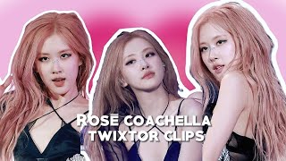 Rosé coachella twixtor clips for editing no need to give credits rosé blackpink trending fypシ [upl. by Hynes]