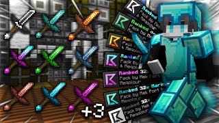 Ranked 32x FULL RECOLORS PORT by Mek  MCPE PVP TEXTURE PACK [upl. by Adnohser]