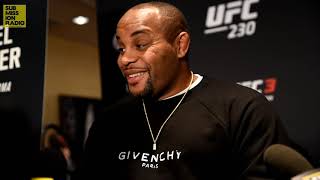 UFC 230 Daniel Cormier Eats Chocolate on Media Day Talks Brock Lesnar Jon Jones [upl. by Kielty]