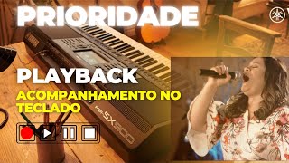 Prioridade Midian lima Playback versão teclado bateria [upl. by Jari724]