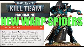 STUNNING NEW WARP SPIDER FIRST SIGHTING CONFIRMED Coming to Warhammer 40k Kill Team First of Many [upl. by Nohtiek]