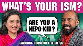 Sagarika Ghose on liberalism BJP media  Whats your ism [upl. by Ynor]