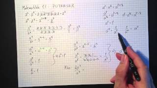 Matematikk 1T Potenser [upl. by Adachi]