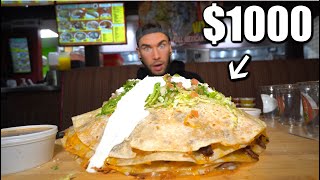 “IMPOSSIBLE” 1000 QUESADILLA CHALLENGE IN LAS VEGAS 10LB Chabelitas Godzilla Quesadilla [upl. by Tocci]