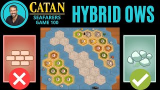 CATAN SEAFARERS  Hybrid OWS Oceania  Game 100 [upl. by Greysun976]