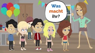 Deutsch lernen  Mia macht PARTY im Internat [upl. by Sill50]