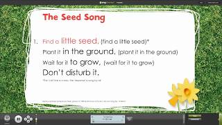 The Seed Song from Spring Assembly Songs with Words on Screen™ [upl. by Gnaw195]