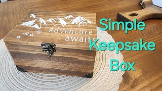 Simple Keepsake Box cricut [upl. by Nosnaj396]